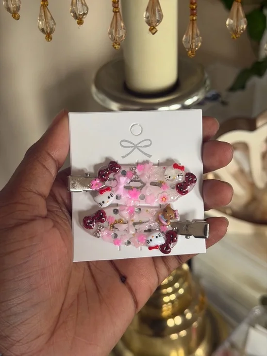 Handmade Junk Hair Clips - Picture 3 of 3